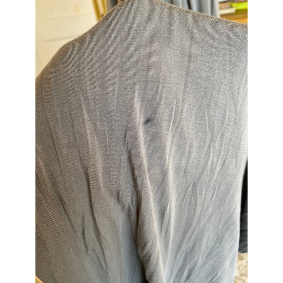 Bailey 44 Anthropologie Gray Smocked Romper Wide Leg Quiet Luxury Resort Beach S - Picture 6 of 9